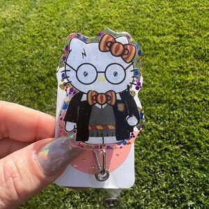 Hello kitty Harry Potter nurse badge reel holder
